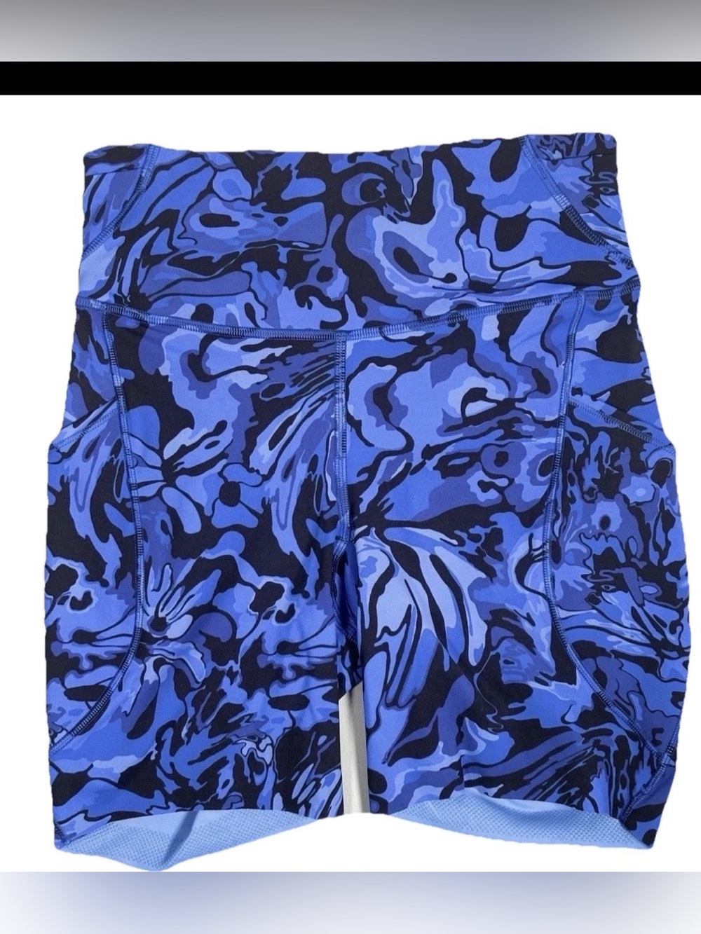 NWT LULULEMON SIZE 12 FAST & FREE HIGH RISE 6”SHORT*POCKETS FLOWER MELD GALACTIC